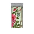 thumbnail image 1 of Ambesonne Colorful Fitted Sheet & Pillow Sham Set, Shabby Plant Roses Leaf, Twin, Multicolor, 1 of 3