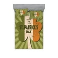 thumbnail image 1 of Ambesonne Colorful Fitted Sheet & Pillow Sham Set, St. Patricks Day, Queen, Olive Green, 1 of 3
