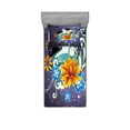 thumbnail image 1 of Ambesonne Colorful Fitted Sheet & Pillow Sham Set, Stars Flowers Swirls, Twinxl, Multicolor, 1 of 2