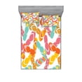 thumbnail image 1 of Ambesonne Colorful Fitted Sheet & Pillow Sham Set, Summer Holiday Sandals, Full, Multicolor, 1 of 3