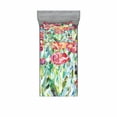 thumbnail image 1 of Ambesonne Colorful Fitted Sheet & Pillow Sham Set, Summer Spring, Twin, Multicolor, 1 of 3