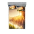 thumbnail image 1 of Ambesonne Colorful Fitted Sheet & Pillow Sham Set, Tree Ukraine Rural, Queen, Multicolor, 1 of 2