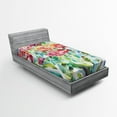 thumbnail image 1 of Ambesonne Colorful Fitted Sheet, Summer Spring, Twin Size, Multicolor, 1 of 2