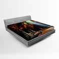 thumbnail image 1 of Ambesonne Colorful Fitted Sheet, Tham Khao Luang Cave, Queen Size, Multicolor, 1 of 2