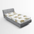 thumbnail image 1 of Ambesonne Colorful Fitted Sheet, Wild Chameleon Lizard, Twin Size, Multicolor, 1 of 2