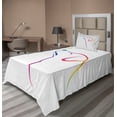 thumbnail image 1 of Ambesonne Colorful Fitted & Top Sheet Set with Sham, Butterfly Dog Labrador, Multicolor, 1 of 4