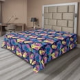 thumbnail image 1 of Ambesonne Colorful Flat Sheet, Abstract Graffiti Drawing, Queen Size, Indigo Multicolor, 1 of 1