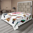 thumbnail image 1 of Ambesonne Colorful Flat Sheet, Bird Set Poly Design, California King, Multicolor, 1 of 1