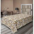thumbnail image 1 of Ambesonne Colorful Flat Sheet, Cartoon Mushroom Pattern, TwinXL Size, Multicolor, 1 of 1
