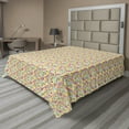thumbnail image 1 of Ambesonne Colorful Flat Sheet, Doodle Style Oval, Full Size, Multicolor, 1 of 1
