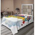 thumbnail image 1 of Ambesonne Colorful Flat Sheet, Entertainer Comedian, Twin Size, Multicolor, 1 of 1