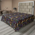thumbnail image 1 of Ambesonne Colorful Flat Sheet, Feminine Garden Design, King Size, Multicolor, 1 of 1