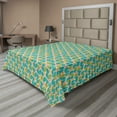 thumbnail image 1 of Ambesonne Colorful Flat Sheet, Geometric Botany Pattern, Full Size, Multicolor, 1 of 1
