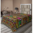 thumbnail image 1 of Ambesonne Colorful Flat Sheet, Geometric Modern Tones, TwinXL Size, Multicolor, 1 of 1