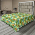 thumbnail image 1 of Ambesonne Colorful Flat Sheet, Geometrical, Full Size, Multicolor, 1 of 1