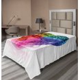 thumbnail image 1 of Ambesonne Colorful Flat Sheet, Love Heart Romance, Twin Size, Multicolor, 1 of 1