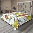 thumbnail image 1 of Ambesonne Colorful Flat Sheet, Orange Clementine Tree, Queen Size, Multicolor, 1 of 1