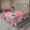 thumbnail image 1 of Ambesonne Colorful Flat Sheet, Peony Rose Butterflies, Full Size, Multicolor, 1 of 1