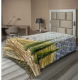 thumbnail image 1 of Ambesonne Colorful Flat Sheet, Rural Fields Europe, TwinXL Size, Multicolor, 1 of 1