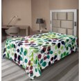 thumbnail image 1 of Ambesonne Nature Flat Sheet, Leafy Pattern Dreamy Tones, Twin Size, Multicolor, 1 of 1