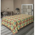 thumbnail image 1 of Ambesonne Colorful Flat Sheet, Sketchy Big Small Spots, TwinXL Size, Multicolor, 1 of 1