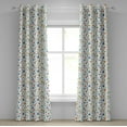 thumbnail image 1 of Ambesonne Colorful Grommet Curtain, Butterflies Animal, 50" x 96", Multicolor, 1 of 6