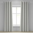 thumbnail image 1 of Ambesonne Colorful Grommet Curtain, Hearts Sailor Holiday, 50" x 108", Eggshell Charcoal Grey, 1 of 6