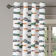 thumbnail image 1 of Ambesonne Colorful Grommet Curtain Single Panel, Jets Aviation Design, 50"x60", Multicolor, 1 of 5