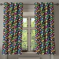 thumbnail image 1 of Ambesonne Colorful Grommet Curtain, Stars Disco, 50" x 54", Multicolor, 1 of 6