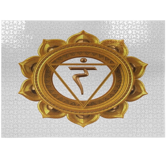 Ambesonne Colorful Jigsaw Puzzle, Eastern, Heirloom-Quality Fun Activity for Family Durable Cardboard, 1000 pcs, Earth Yellow