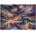 thumbnail image 1 of Ambesonne Colorful Jigsaw Puzzle, Fantasy Art Groovy Clouds, Heirloom-Quality Fun Activity for Family Durable Cardboard, 1000 pcs, Indigo Sea Blue Orange, 1 of 5