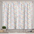 thumbnail image 1 of Ambesonne Colorful Kitchen Curtains, Long and Short Socks, 55"x39", Multicolor, 1 of 3