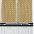 thumbnail image 1 of Ambesonne Colorful Kitchen Curtains, Motifs and Stripes, 55"x39", Multicolor, 1 of 2