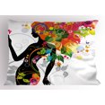 thumbnail image 1 of Ambesonne Colorful Pillow Sham, Butterfly Leaf Spring, 26" X 20", Multicolor, 1 of 2