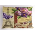 thumbnail image 1 of Ambesonne Colorful Pillow Sham, French Landmarks Tower, 26" X 20", Multicolor, 1 of 2