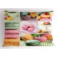 thumbnail image 1 of Ambesonne Colorful Pillow Sham, French Macaroon Coffee, 36" X 20", Multicolor, 1 of 2