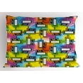 thumbnail image 1 of Ambesonne Colorful Pillow Sham, Fun Characters Pattern, 26" X 20", Multicolor, 1 of 2