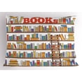 thumbnail image 1 of Ambesonne Colorful Pillow Sham, Library Ladder, 26" X 20", Multicolor, 1 of 2
