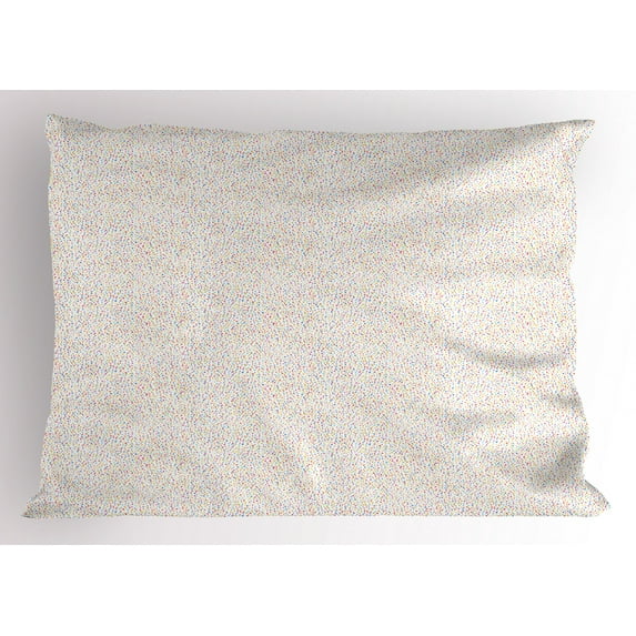 Ambesonne Colorful Pillow Sham, Rainbow Dots Pattern, 26" X 20", Multicolor