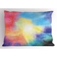thumbnail image 1 of Ambesonne Colorful Pillow Sham, Watercolor Star Galaxy, 26" X 20", Multicolor, 1 of 2