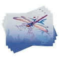thumbnail image 1 of Ambesonne Colorful Place Mats Set of 4, Abstract Dragonfly, Standard Size, Multicolor, 1 of 6