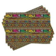 thumbnail image 1 of Ambesonne Colorful Place Mats Set of 4, Geometric Modern Tones, Standard Size, Multicolor, 1 of 6