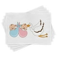 thumbnail image 1 of Ambesonne Colorful Place Mats Set of 4, Stork Playroom, Standard Size, Multicolor, 1 of 6