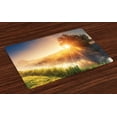 thumbnail image 1 of Ambesonne Colorful Place Mats Set of 4, Tree Ukraine Rural, Standard Size, Multicolor, 1 of 4