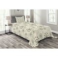 thumbnail image 1 of Ambesonne Colorful Quilted Bedspread Set 2 Pcs, Dotted Wheel Like Circles, Twin Size, Multicolor, 1 of 3