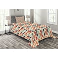 thumbnail image 1 of Ambesonne Colorful Quilted Bedspread Set 2 Pcs, Vertical Abstract Form, Twin Size, Multicolor, 1 of 3