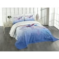 thumbnail image 1 of Ambesonne Colorful Quilted Bedspread Set 3 Pcs, Abstract Dragonfly, King Size, Multicolor, 1 of 5