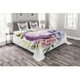 thumbnail image 1 of Ambesonne Colorful Quilted Bedspread Set 3 Pcs, Abstract Skull Flowers, Queen Size, Multicolor, 1 of 3