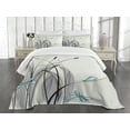 thumbnail image 1 of Ambesonne Colorful Quilted Bedspread Set 3 Pcs, Boho Nature Spring, Queen Size, Multicolor, 1 of 5