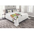 thumbnail image 1 of Ambesonne Colorful Quilted Bedspread Set 3 Pcs, Chameleon on Branch, King Size, Multicolor, 1 of 3